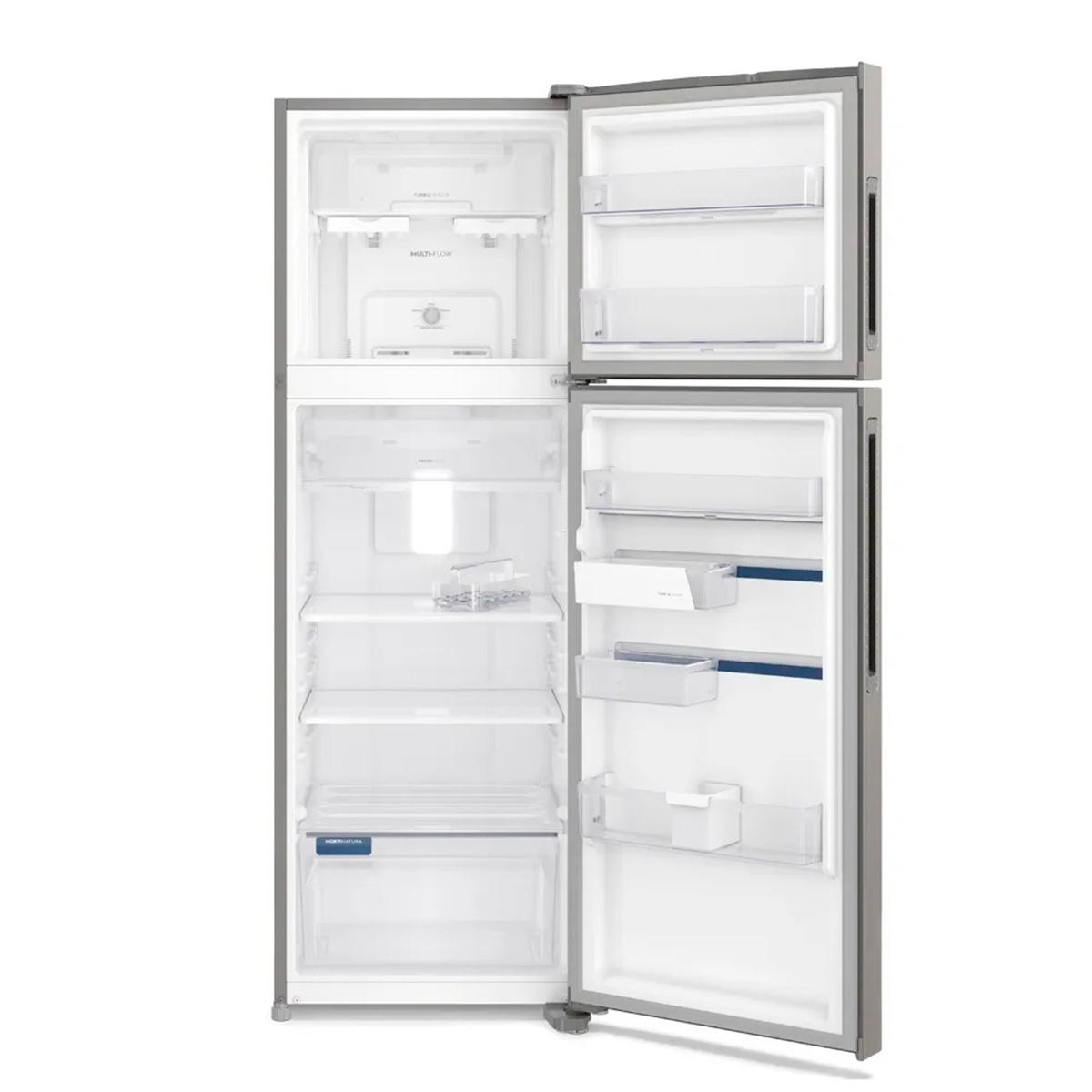 Heladera No Frost Inverter 408L Electrolux Top Freezer IF43s Plata